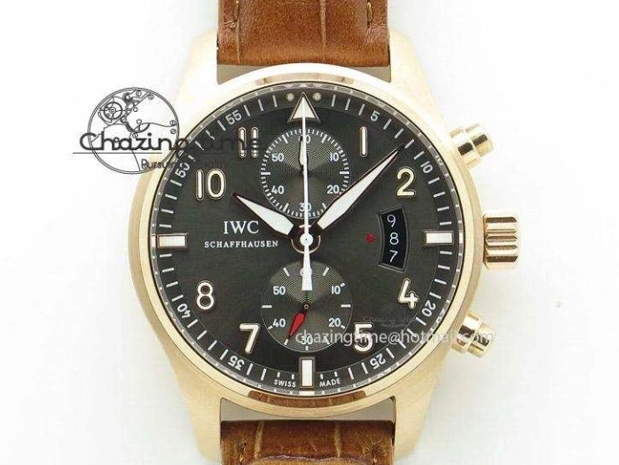 MIROTIME 1229 MARK XVIII Le Petit Prince IW327004 SS FKF 1:1 Best Edition Blue Dial On Brown Leather Strap Trendsetting 7117